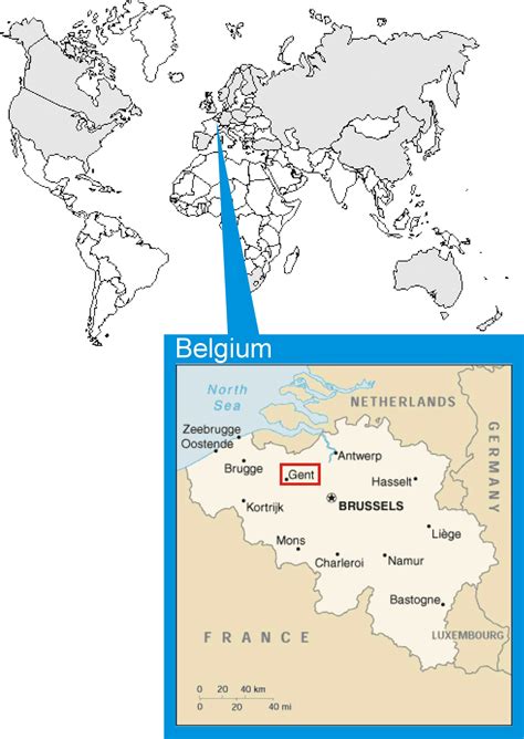 Belgium on the World Map